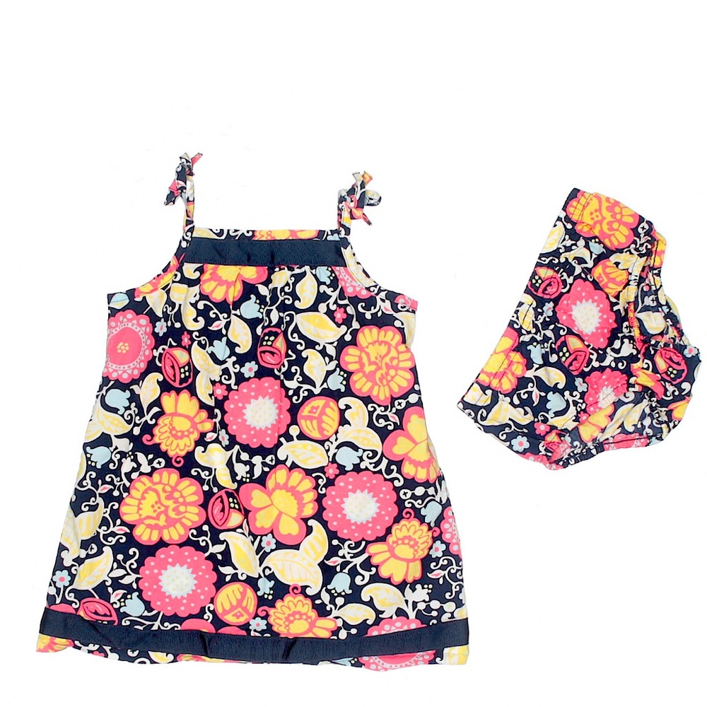 Hanna Andersson floral Pillowcase dress with bloomers